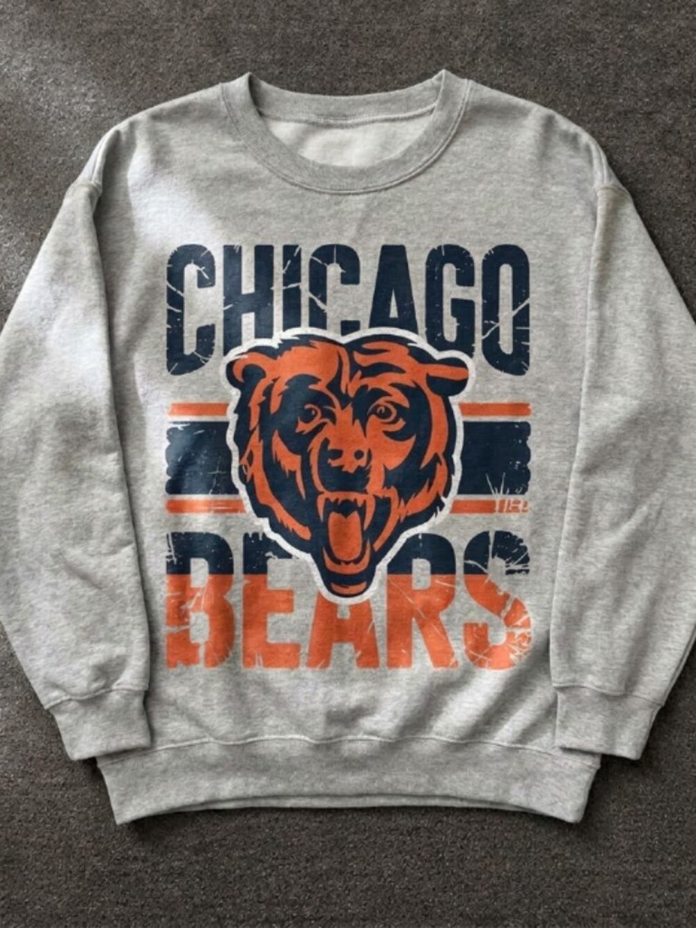 Chicago Bears Logo Sweatshirt - Ash Grey